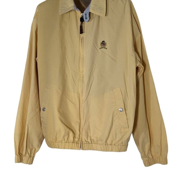 Tommy Hilfiger Other - Vintage 90s Tommy Hilfiger Full Zip Yellow Windbreaker Jacket Harrington Small S